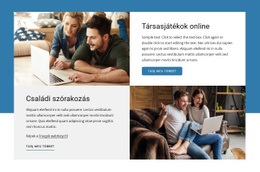 Társasjátékok Online - Ingyenes Webhelytervezés