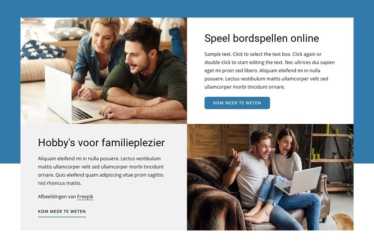 Bordspellen online Bestemmingspagina