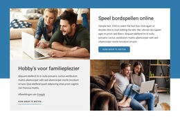 Bordspellen Online - Websitesjabloon Gratis Downloaden