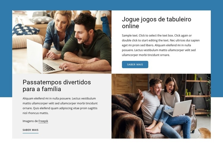 Jogos de tabuleiro online Design do site