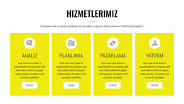 Stratejik Analiz Ve Planlama - Ücretsiz HTML Şablonu