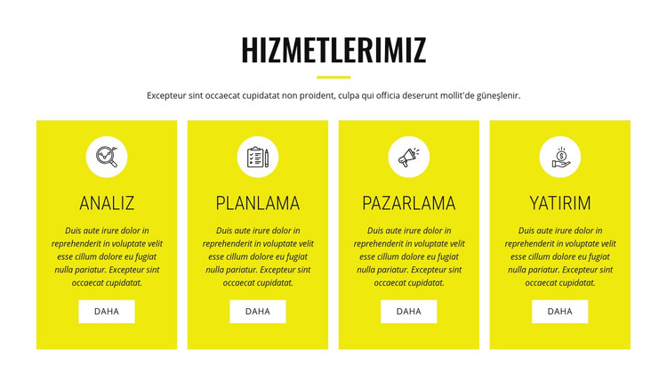  Stratejik analiz ve planlama HTML Şablonu