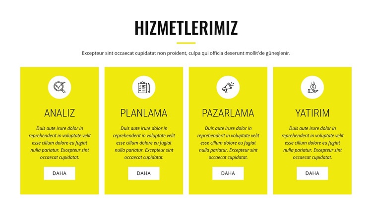  Stratejik analiz ve planlama Web sitesi tasarımı