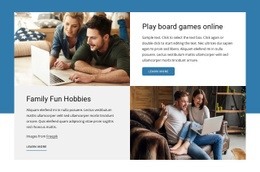 Board Games Online - Functionality Web Page Design