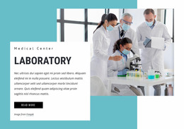 Website Layout For Medical Laboratory Science