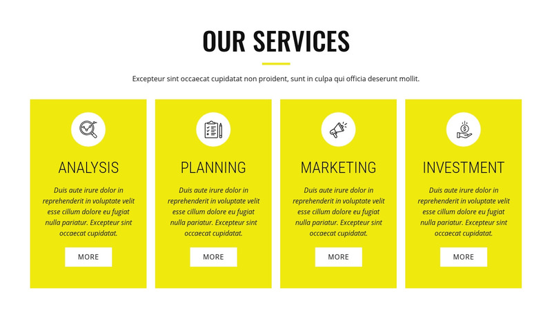  Strategic analysis and planning Wix Template Alternative