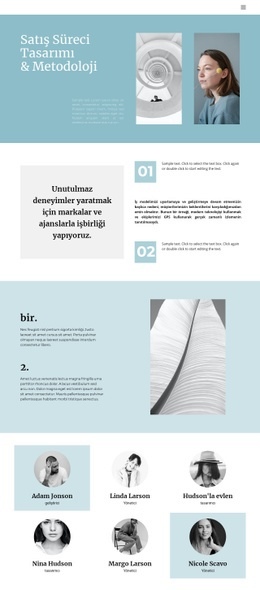Modern Ilerici Tasarım Sayfa Şablonları