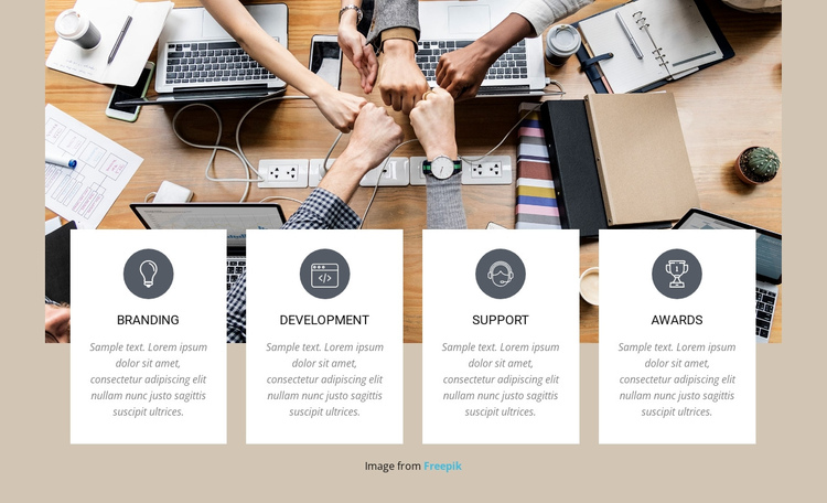 Brainding marketing agency One Page Template