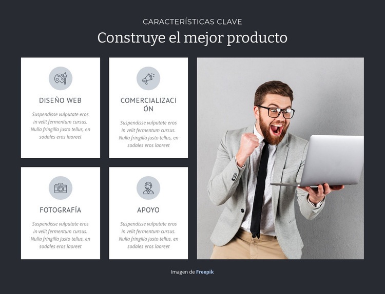 Construye el mejor producto Creador de sitios web HTML