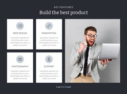 Build The Best Product - Free HTML Website Builder