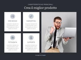 Fantastico Modello HTML5 Per Crea Il Miglior Prodotto