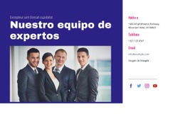 Nuestro Equipo De Expertos - Creador De Sitios Web Moderno