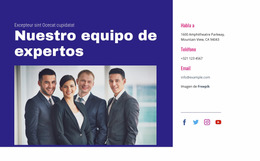 Nuestro Equipo De Expertos - Plantilla Joomla Profesional Gratuita