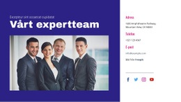 Vårt Expertteam - Grundläggande HTML-Mall