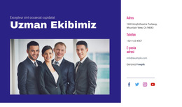 Uzman Ekibimiz - Duyarlı WordPress Teması