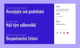 Bezpečnostní Řešení Šablona Webu