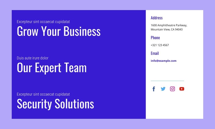 Security solutions CSS Template