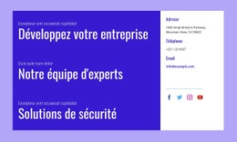 Solutions De Sécurité - Page De Destination Moderne