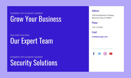 Security solutions - HTML5 Template by Nicepage