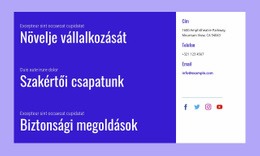 Biztonsági Megoldások HTML Sablon