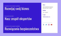 Rozwiązania Bezpieczeństwa - Responsywna Makieta