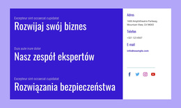 Rozwiązania Bezpieczeństwa - Darmowy Motyw WordPress