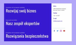 Bezpłatny Projekt Strony Internetowej Dla Rozwiązania Bezpieczeństwa