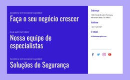 Soluções De Segurança – Maquete Responsiva