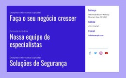 Soluções De Segurança - Página De Destino Moderna