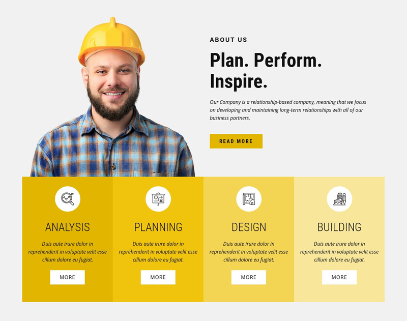 Innovative construction methods Squarespace Template Alternative