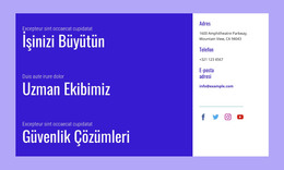 Güvenlik Çözümleri HTML Şablonu