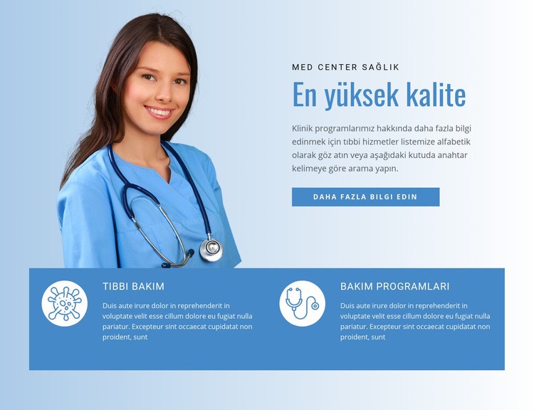 Sağlık Sigortası Web Sitesi Mockup'ı