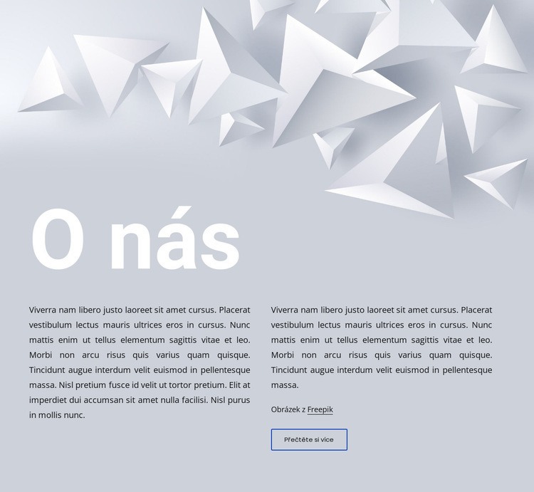 Text na abstraktní pozadí Webový design