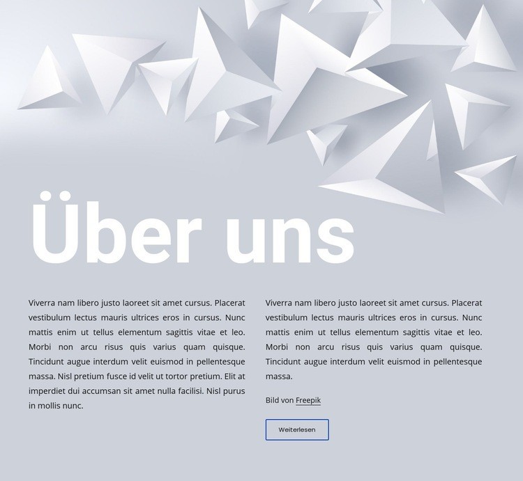 Text auf abstraktem Hintergrund Website design