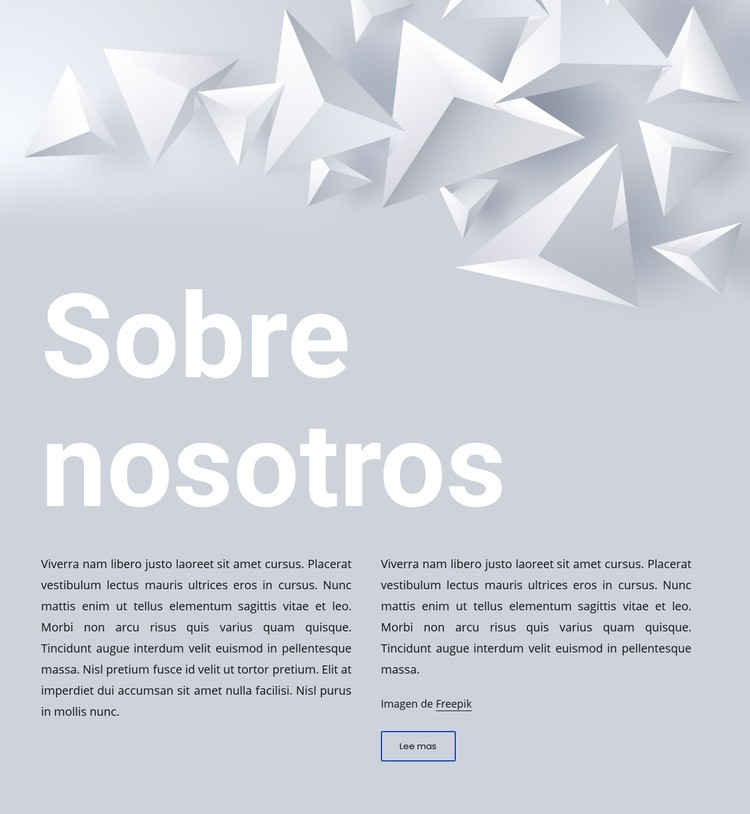 Texto sobre fondo abstracto Plantilla CSS