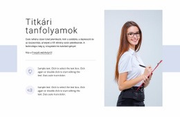 Titkári Tanfolyamok - Ingyenesen Letölthető Weboldal Tervezés