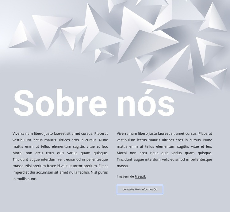 Texto em fundo abstrato Construtor de sites HTML