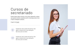 Cursos De Secretariado - Modelo De Página HTML