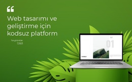 Kodsuz Platform - Nihai Açılış Sayfası