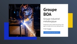 Groupe Industriel Métallurgique - Design HTML Page Online