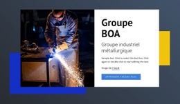 Groupe Industriel Métallurgique – Inspiration Pour La Page De Destination