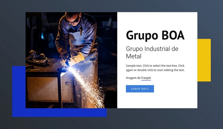 Grupo Industrial de Metal Modelos de construtor de sites