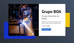 Grupo Industrial De Metal - Modelo HTML5 Responsivo