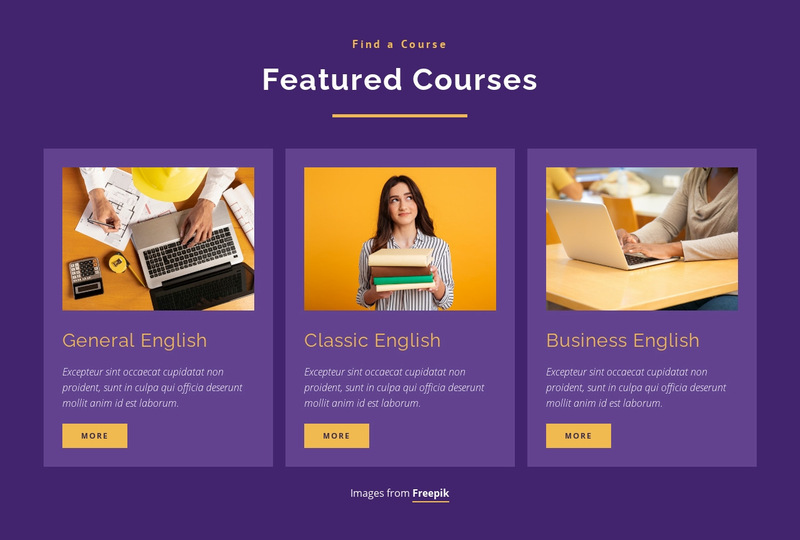 English education class Wix Template Alternative