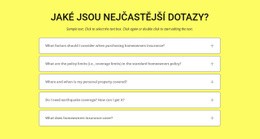 Časté Dotazy Na Žlutém Pozadí – Návrh Webových Stránek Šablon