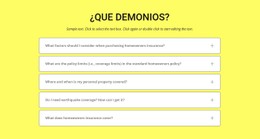 Preguntas Frecuentes Sobre Fondo Amarillo Plantilla HTML5