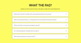 FAQ On Yellow Background