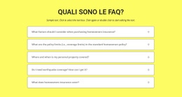 FAQ Su Sfondo Giallo - HTML Generator