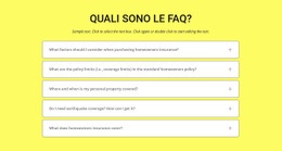 FAQ Su Sfondo Giallo