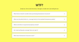 FAQ Op Gele Achtergrond - Sjablonen Website-Ontwerp